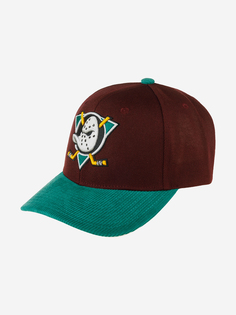 Бейсболка MITCHELL NESS HP7975-ADUPURP Anaheim Ducks NHL (малиновый), Мультицвет Mitchell&Ness