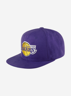 Бейсболка с прямым козырьком MITCHELL NESS HHSS7359-LALYYPPPPURP Los Angeles Lakers NBA (фиолетовый), Фиолетовый Mitchell&Ness