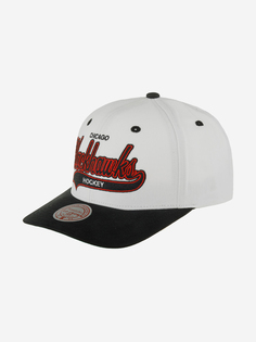Бейсболка MITCHELL NESS HHSS7286-CBHYYPPPWHIT Chicago Blackhawks NHL (белый), Белый Mitchell&Ness