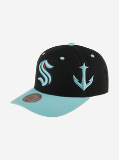 Бейсболка MITCHELL NESS HHSS7311-SKRYYPPPBLCK Seattle Kraken NHL (черный), Черный Mitchell&Ness
