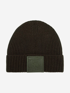 Шапка с отворотом STETSON 8599128 BEANIE EMBOSSED BADGE (зеленый), Зеленый