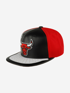 Бейсболка с прямым козырьком MITCHELL NESS 6HSSMM19224-CBUBKWH Chicago Bulls NBA (черный), Черный Mitchell&Ness