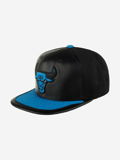 Бейсболка с прямым козырьком MITCHELL NESS 6HSSMM19224-CBUBKRY Chicago Bulls NBA (черный), Черный Mitchell&Ness