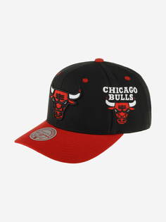 Бейсболка MITCHELL NESS HHSS7310-CBUYYPPPBLCK Chicago Bulls NBA (черный), Черный Mitchell&Ness