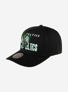 Бейсболка MITCHELL NESS HHSS6572-BCEYYPPPBLCK Boston Celtics NBA (черный), Черный Mitchell&Ness