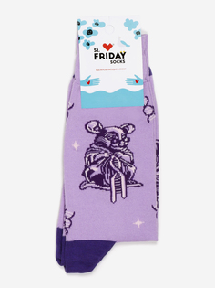 Носки с рисунками St.Friday Socks - Лабораторная мышь, Фиолетовый