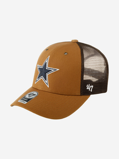 Бейсболка с сеточкой 47 BRAND Carhartt collab Dallas Cowboys NFL (коричневый), Коричневый 47
