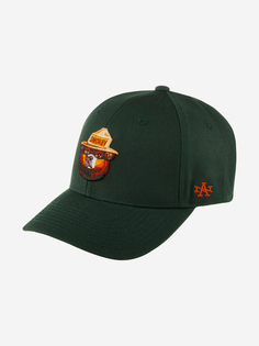 Бейсболка AMERICAN NEEDLE SMU678A-SMOKEY Smokey Bear Stadium (зеленый), Зеленый