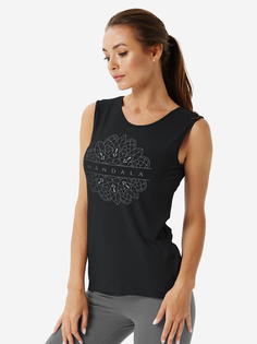 Майка женская "Mandala", Черный Yoga Dress