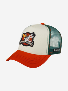 Бейсболка с сеточкой CAPSLAB CL/LOO7/1/CAS/LO2 Looney Tunes Daffy Duck and Bugs Bunny (бежевый), Бежевый Capslab®