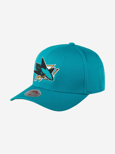 Бейсболка MITCHELL NESS MN-NHL-EU127-SANSHA-TEA San Jose Sharks NHL (голубой), Голубой Mitchell&Ness