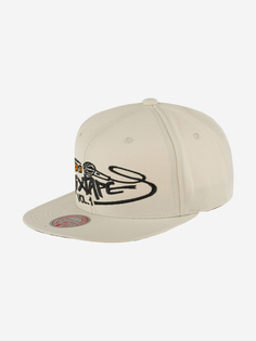 Бейсболка с прямым козырьком MITCHELL NESS HHSS6884-CLBYYPPPOFWH And 1 (белый), Белый Mitchell&Ness