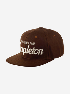 Бейсболка с прямым козырьком HOOD 100-MWL001-NY024-ST Stapleton, NY (коричневый), Коричневый