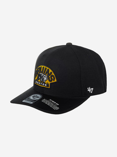 Бейсболка 47 BRAND H-CLZOE01WBP-BKA Boston Bruins NHL (черный), Черный 47