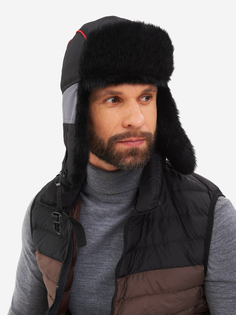 Шапка ушанка зимняя мужская Huntsman Siberia Breathable меховая для туризма, рыбалки, охоты мембранная, Серый