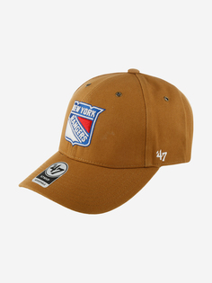 Бейсболка 47 BRAND Carhartt collab New York Rangers NHL (коричневый), Коричневый 47