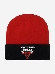 Шапка с отворотом MITCHELL NESS MN-NBA-EU174-CHIBUL-RED Chicago Bulls NBA (красный), Красный Mitchell&Ness