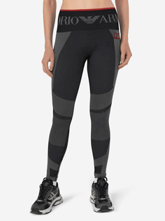 Бесшовные леггинсы женские EA7 Leggings, Черный