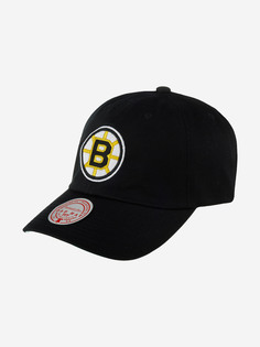 Бейсболка MITCHELL NESS HLUX5369-BBNYYPPPBLCK Boston Bruins NHL (черный), Черный Mitchell&Ness