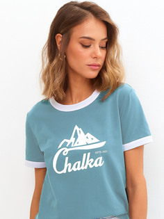 Футболка женская туристическая Chalka, Голубой