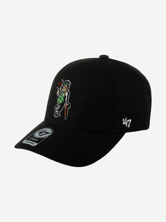 Бейсболка 47 BRAND K-MVP02WBV-BKL Boston Celtics NBA (черный), Черный 47