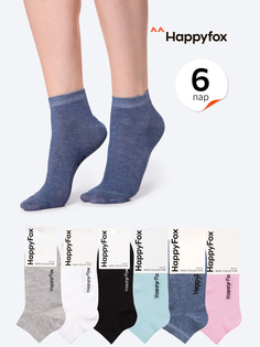 Носки Happyfox, набор 6 пар, Мультицвет