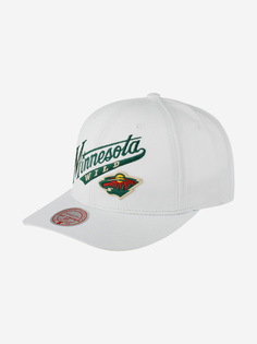Бейсболка MITCHELL NESS HHSS5758-MWIYYPPPWHIT Minnesota Wild NHL (белый), Белый Mitchell&Ness