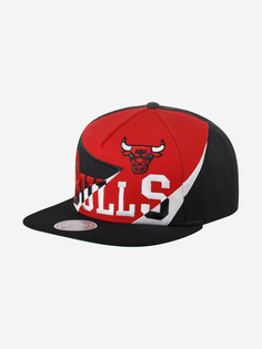 Бейсболка с прямым козырьком MITCHELL NESS HHSS4521-CBUYYPPPRED1 Chicago Bulls NBA (красный), Красный Mitchell&Ness
