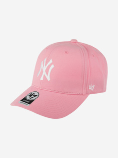 Бейсболка 47 BRAND B-AC17CTP-RS New York Yankees MLB (розовый), Розовый 47