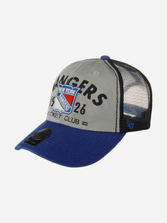 Бейсболка с сеточкой 47 BRAND H-FLTHD13GWP-GY New York Rangers NHL (серый), Серый 47