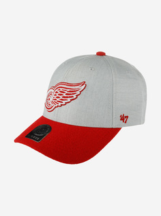 Бейсболка 47 BRAND H-MUNSN05WHS-GY Detroit Red Wings NHL (серый), Серый 47