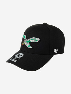 Бейсболка 47 BRAND FL-MVP24WBV-BK87 Philadelphia Eagles NFL (черный), Черный 47