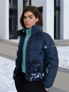 Куртка утепленная женская Columbia Leadbetter Point II Print Sherpa Hybrid, Синий