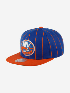 Бейсболка с прямым козырьком MITCHELL NESS HHSS5373-NYIYYPPPBLUE New York Islanders NHL (оранжевый), Оранжевый Mitchell&Ness