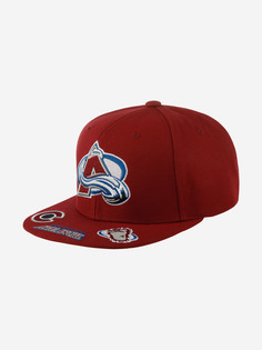 Бейсболка с прямым козырьком MITCHELL NESS 6HSSSH22089-CAVMARO Colorado Avalanche NHL (малиновый), Мультицвет Mitchell&Ness