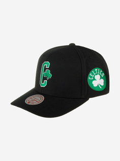 Бейсболка MITCHELL NESS HHSS6580-BCEYYPPPBLCK Boston Celtics NBA (черный), Черный Mitchell&Ness