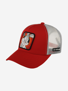 Бейсболка с сеточкой CAPSLAB CL/LOO/3/BUG1 Junior Looney Tunes Bugs Bunny (красный), Красный Capslab®
