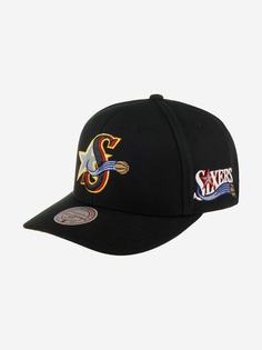 Бейсболка MITCHELL NESS HHSS6278-P76YYPPPBLCK Philadelphia 76Ers NBA (черный), Черный Mitchell&Ness