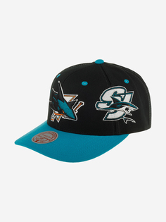 Бейсболка MITCHELL NESS HHSS7311-SJSYYPPPBLCK San Jose Sharks NHL (черный), Черный Mitchell&Ness