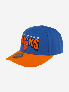 Бейсболка MITCHELL NESS HHSS6279-NYKYYPPPBLUE New York Knicks NBA (синий), Синий Mitchell&Ness