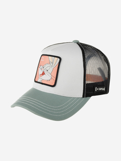 Бейсболка с сеточкой CAPSLAB CL/LOO8/1/CT/BUG7 Looney Tunes Bugs Bunny (белый), Белый Capslab®