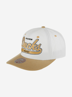 Бейсболка MITCHELL NESS HHSS7285-ADUYYPPPWHIT Anaheim Ducks NHL (бежевый), Бежевый Mitchell&Ness