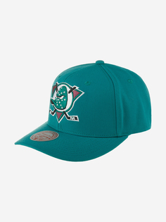 Бейсболка MITCHELL NESS HP8010-ADUTEAL Anaheim Ducks NHL (зеленый), Зеленый Mitchell&Ness