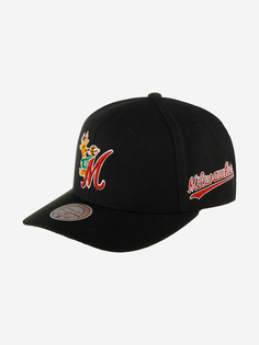 Бейсболка MITCHELL NESS HHSS6278-MBUYYPPPBLCK Milwaukee Bucks NBA (черный), Черный Mitchell&Ness
