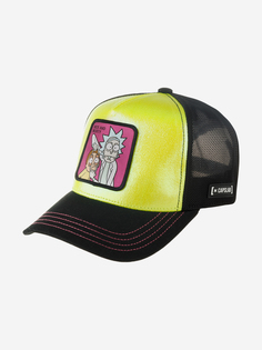 Бейсболка с сеточкой CAPSLAB CL/REM4/1/CT/OPE Rick and Morty Together (зеленый), Зеленый Capslab®