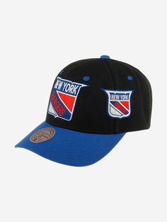Бейсболка MITCHELL NESS HHSS7312-NYAYYPPPBLCK New York Rangers NHL (черный), Черный Mitchell&Ness