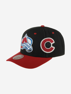 Бейсболка MITCHELL NESS HHSS7311-CAVYYPPPBLCK Colorado Avalanche NHL (черный), Черный Mitchell&Ness