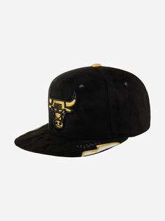 Бейсболка с прямым козырьком MITCHELL NESS HHSS6741-CBUYYPPPBKGD Chicago Bulls NBA (черный), Черный Mitchell&Ness