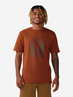 Футболка мужская Mountain Hardwear Grizzly Bear Short Sleeve, Оранжевый