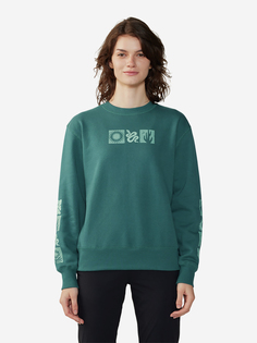 Свитшот женский Mountain Hardwear Desert Check Pullover Crew, Зеленый